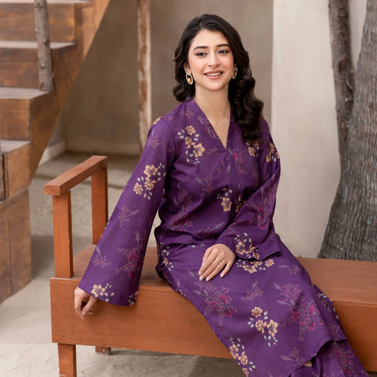 2 Piece printed Stitched Lawn Suit
