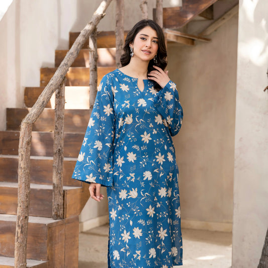 2 Piece printed Stitched Lawn Suit