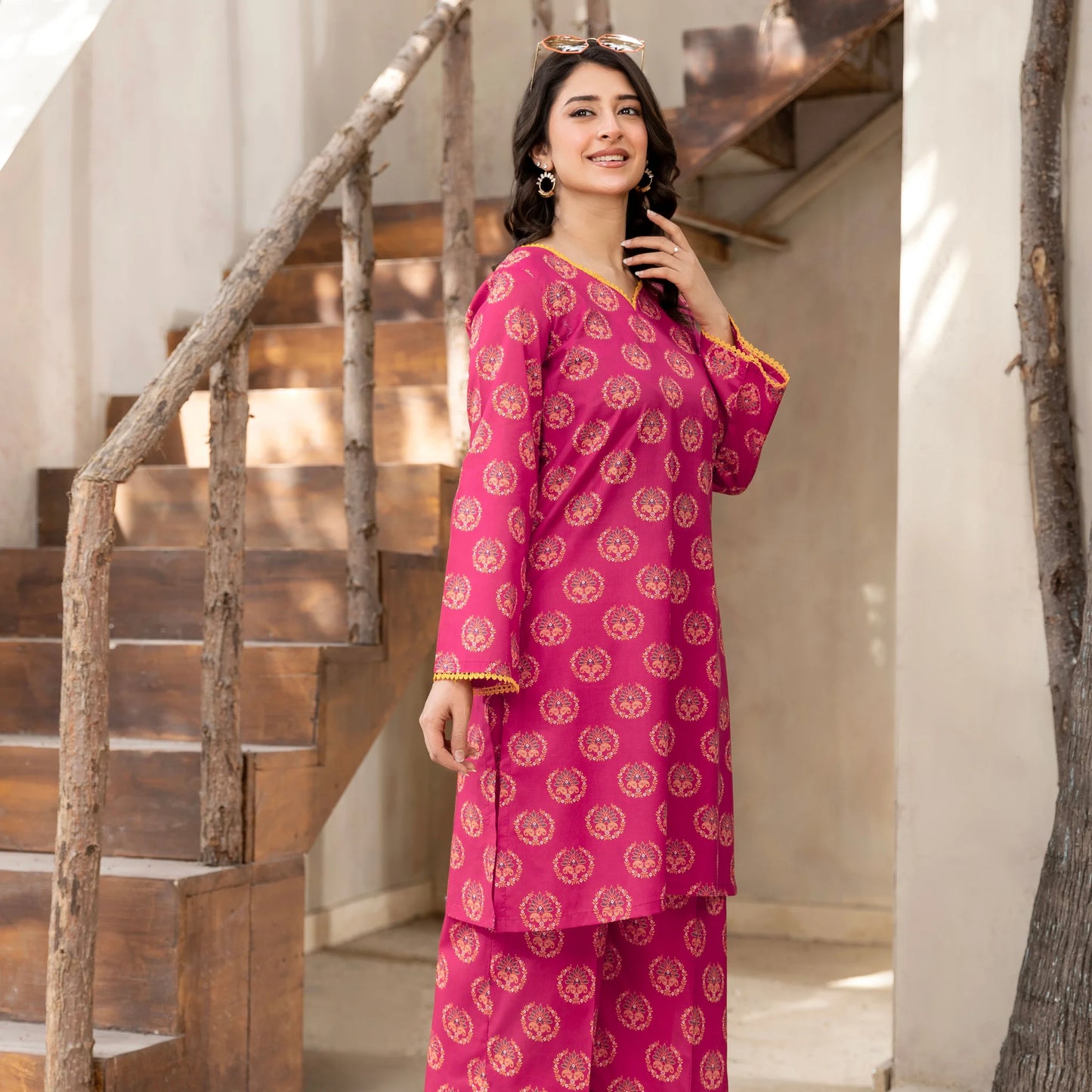 2 Piece printed Stitched Lawn Suit