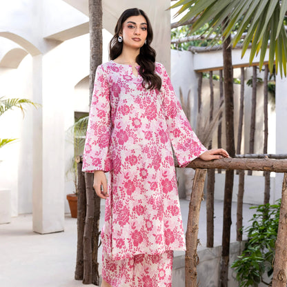 2 Piece printed Stitched Lawn Suit