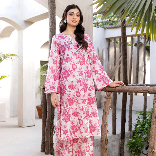 2 Piece printed Stitched Lawn Suit