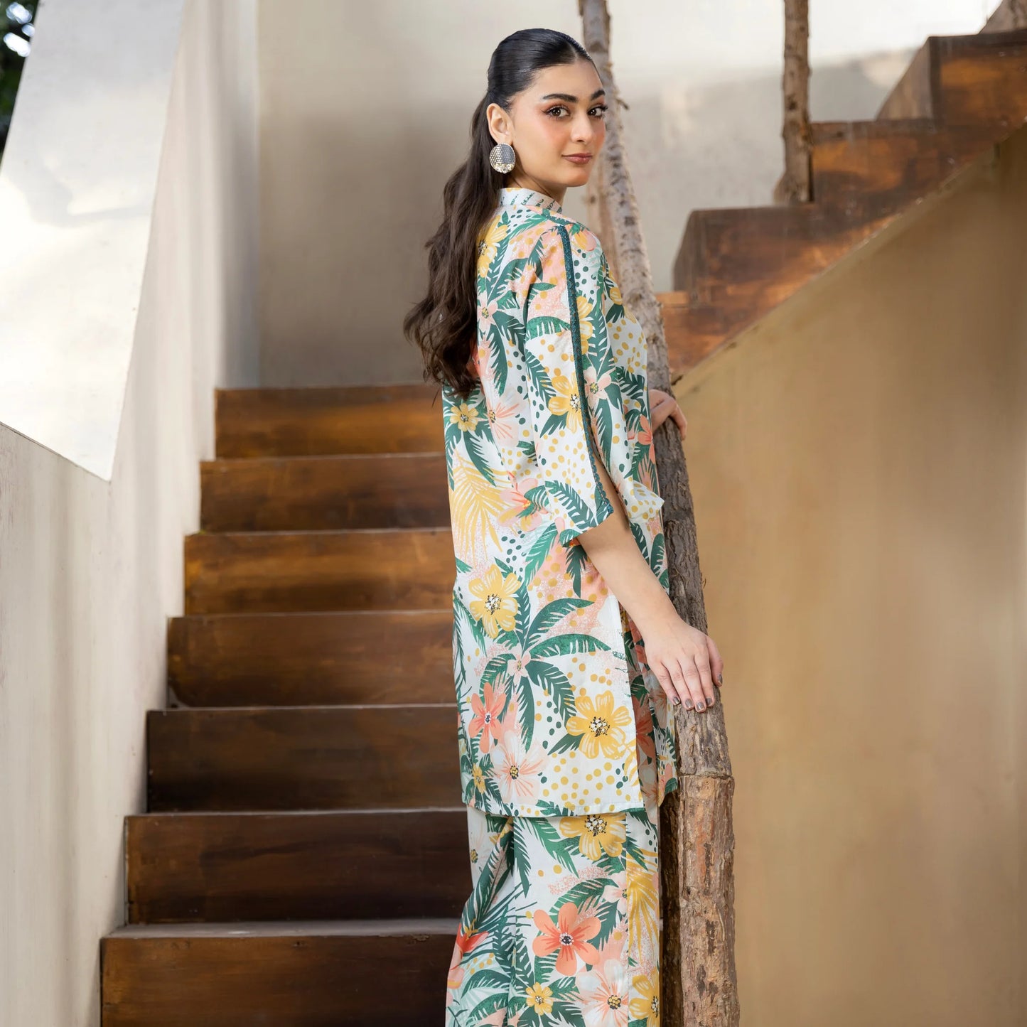 2 Piece printed Stitched Lawn Suit