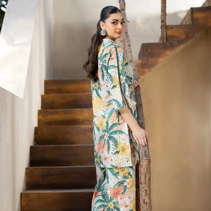2 Piece printed Stitched Lawn Suit