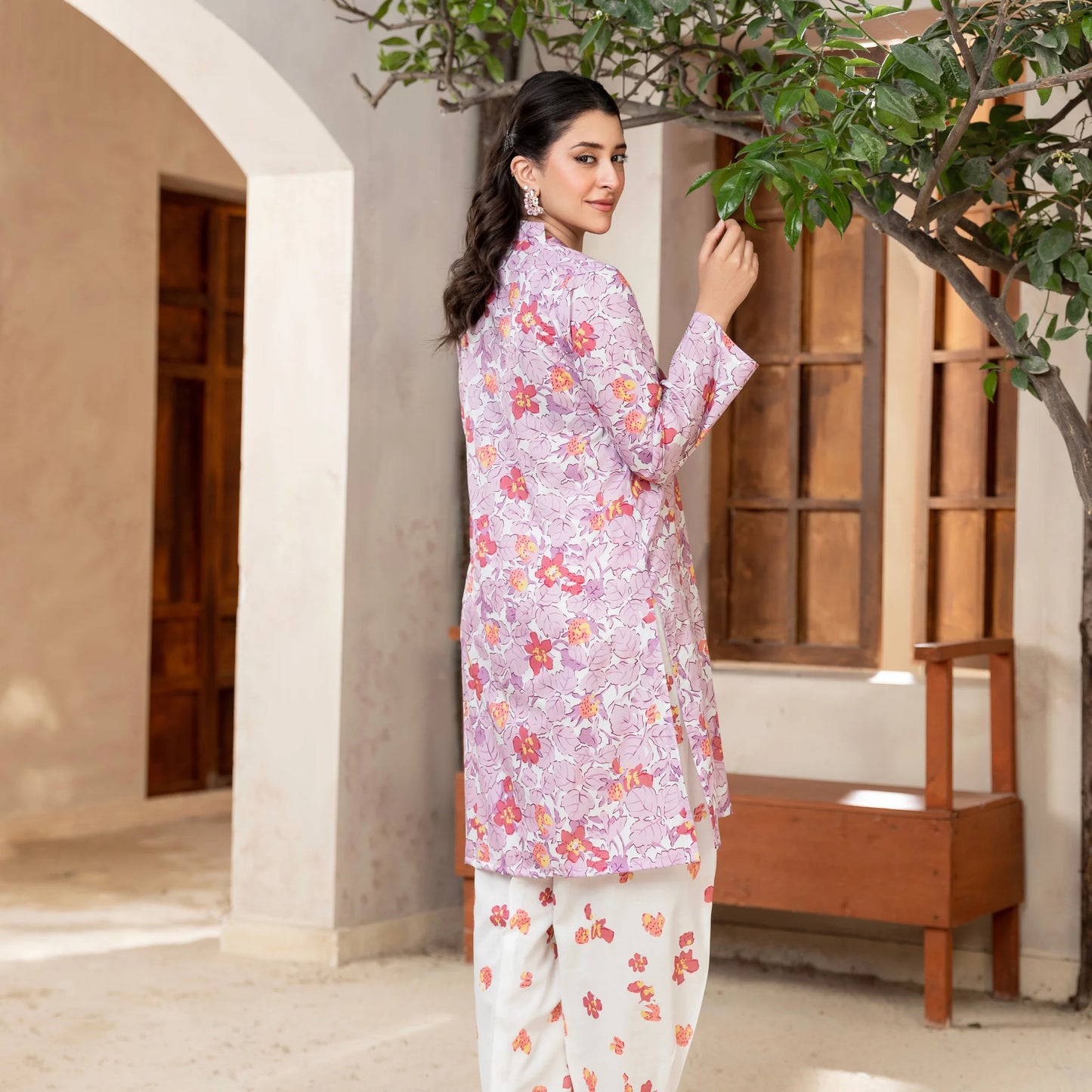 2 Piece printed Stitched Lawn Suit