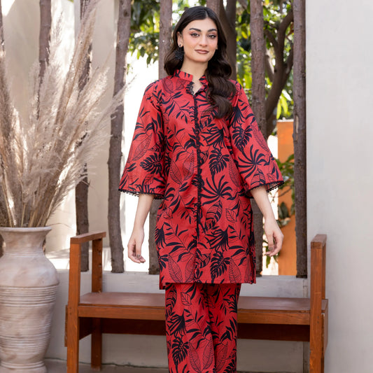 2 Piece printed Stitched Lawn Suit