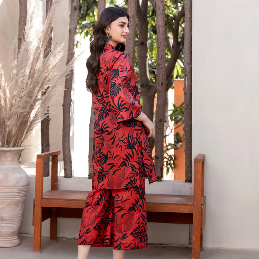 2 Piece printed Stitched Lawn Suit