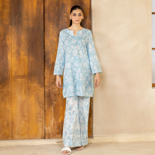 2 Piece printed Stitched Lawn Suit