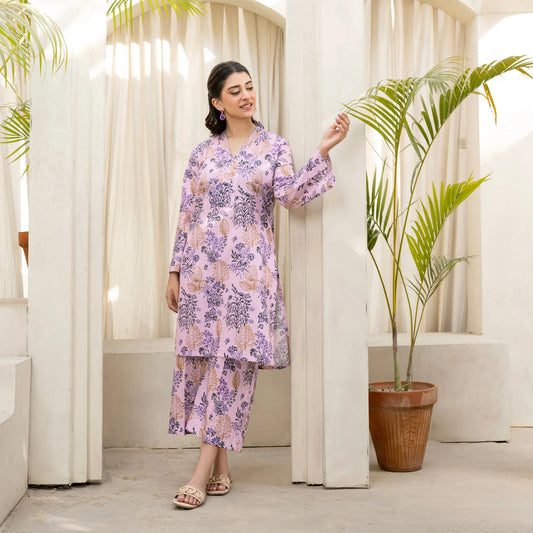 2 Piece printed Stitched Lawn Suit